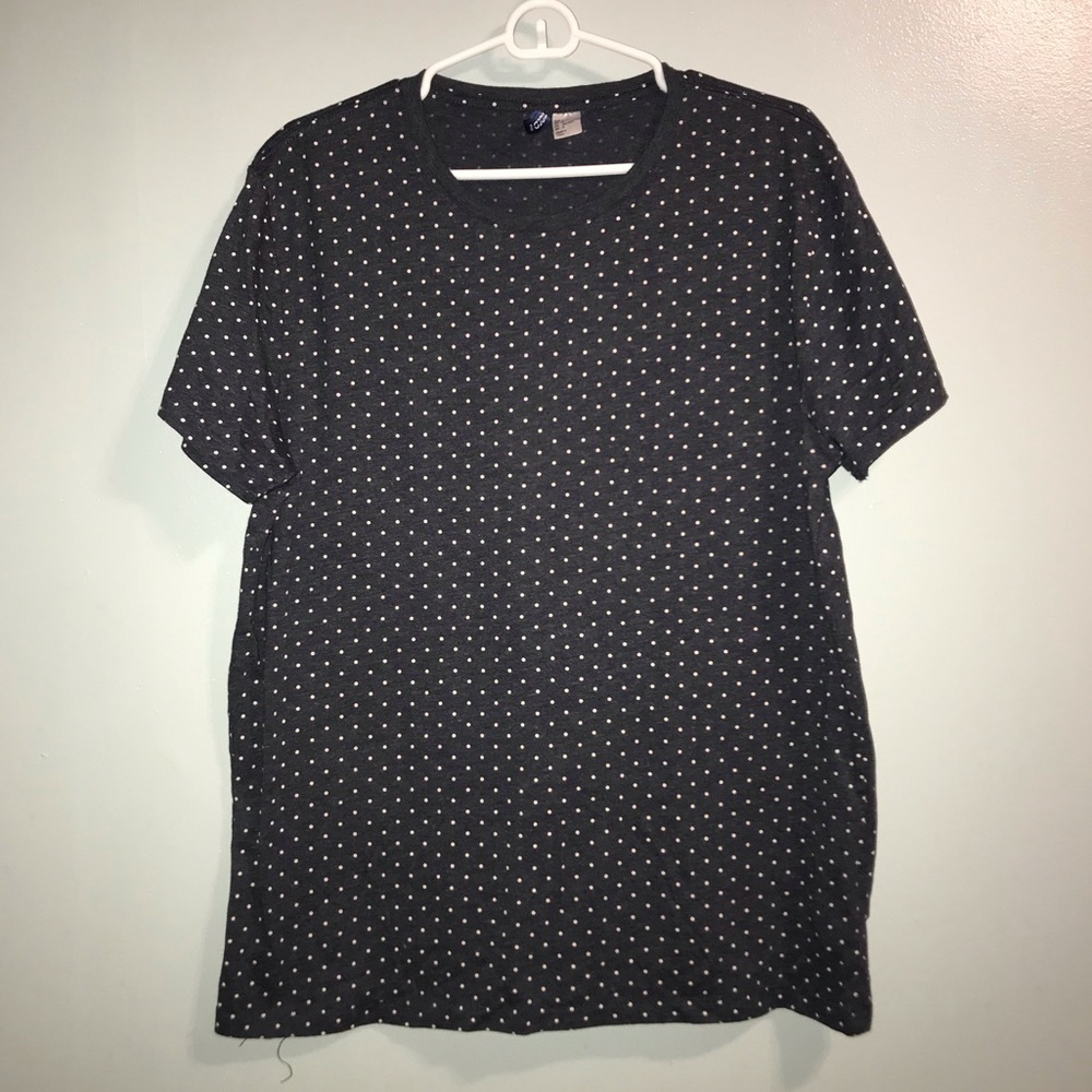 Navy blue polka dot t-shirt